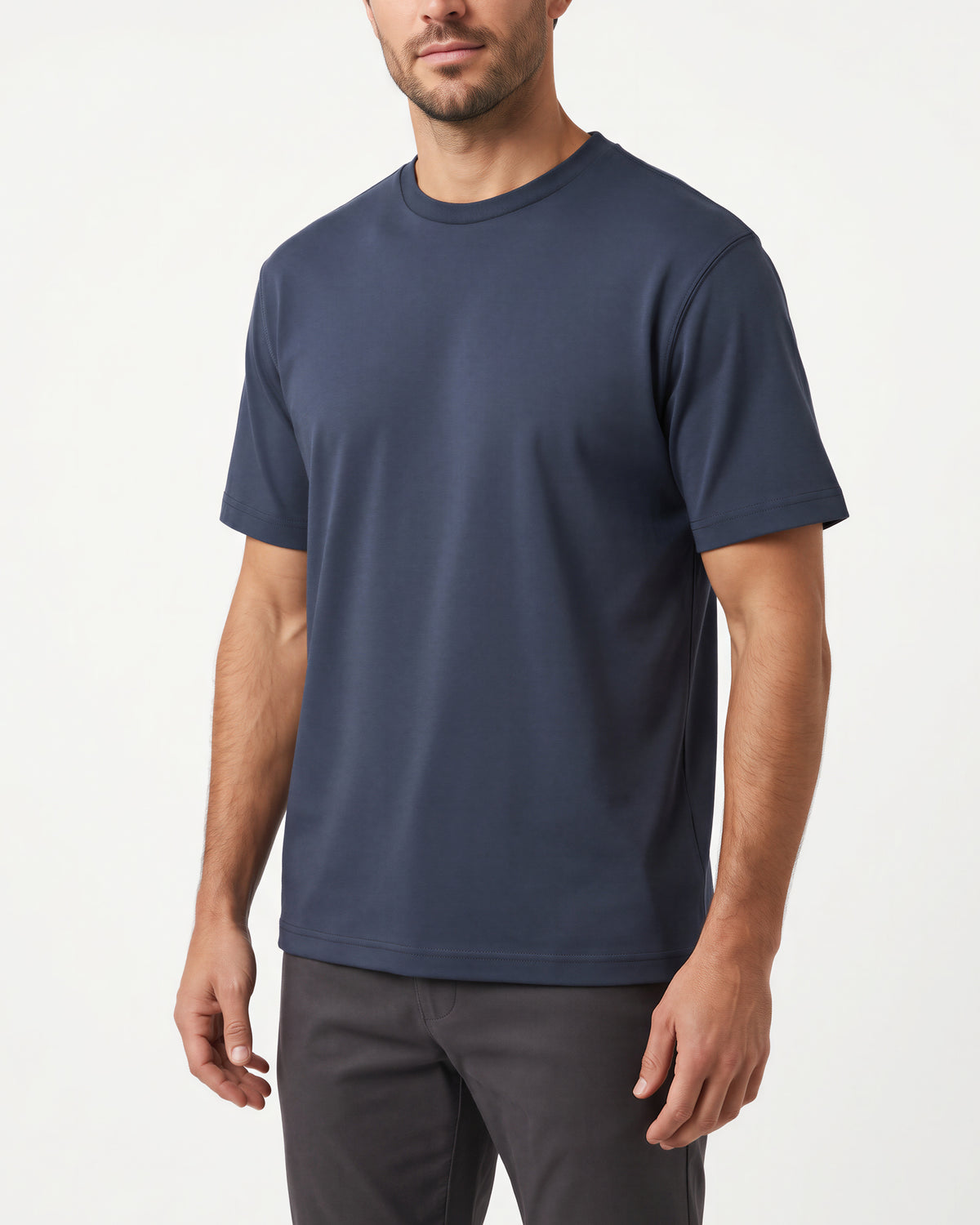 HANK 100% Supima Cotton T-Shirt – Blue