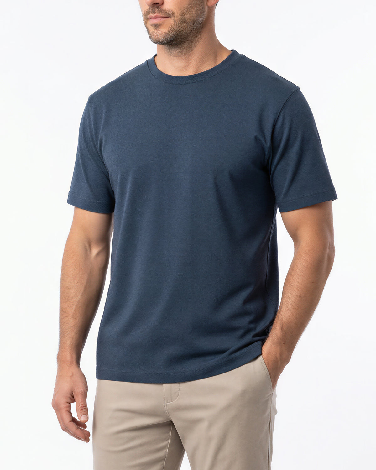 HANK 100% Supima Cotton T-Shirt – Blue Heather
