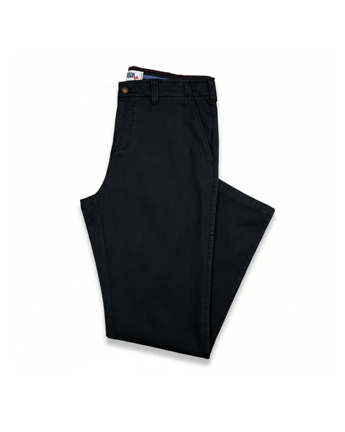 Benson Chino Pants with Stretch – Black
