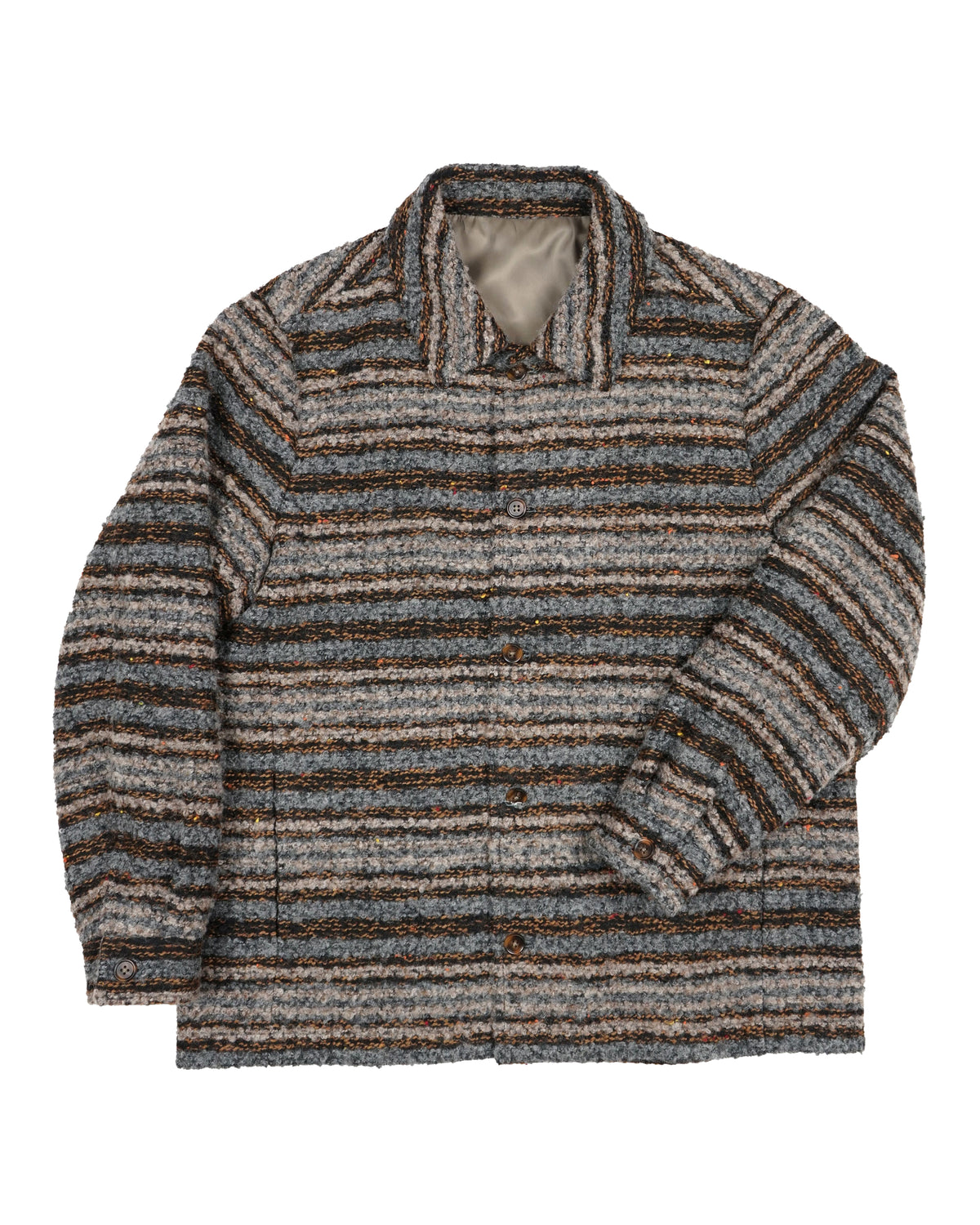 Benson Stripe Textured Jacket – Multicolour