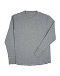 Benson Long Sleeve Waffle Knit Crewneck Shirt – Charcoal