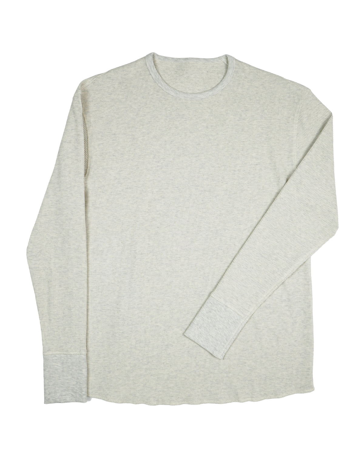 Benson Long Sleeve Waffle Knit Crewneck Shirt – Oatmeal