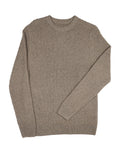 Benson Long Sleeve Crewneck Sweater – Brown