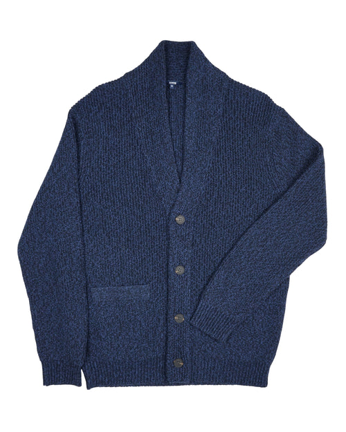 Benson Long Sleeve Knit Cardigan – Blue Mix