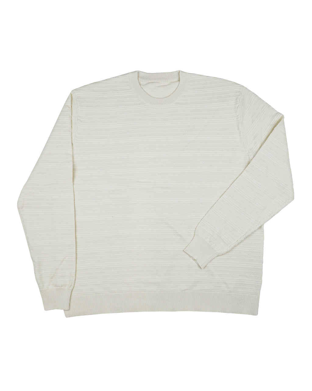 Benson Long Sleeve Crewneck Sweater – Ivory