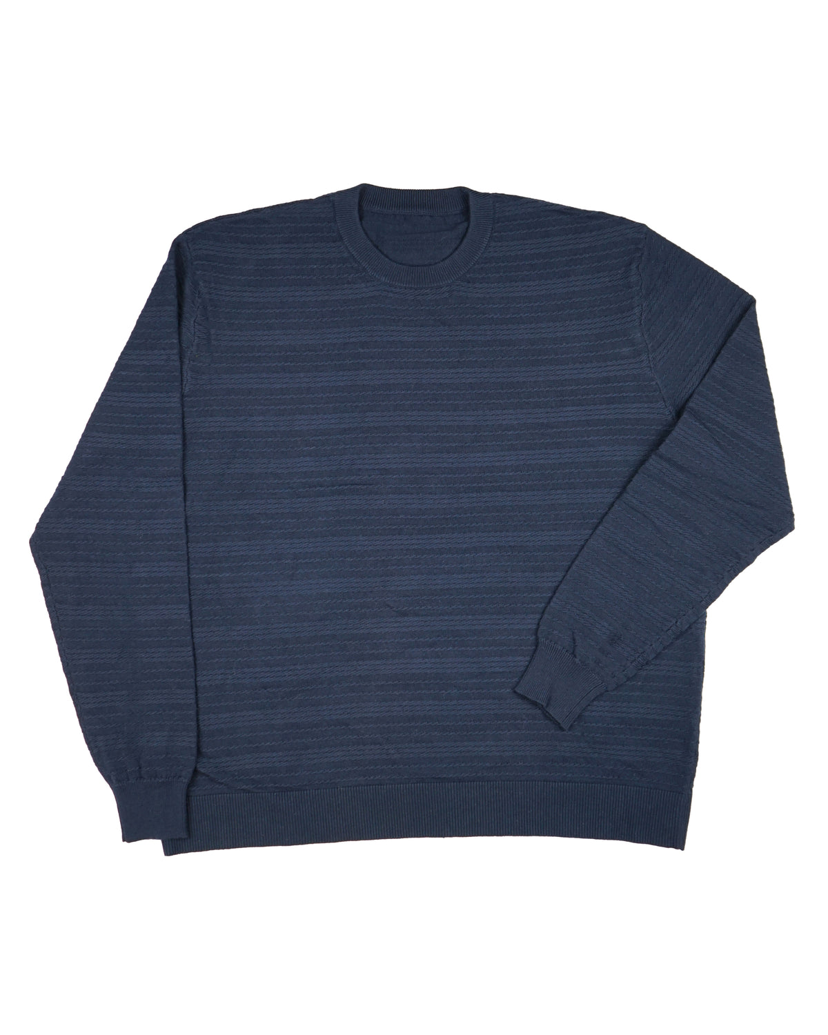 Benson Long Sleeve Crewneck Sweater – Navy