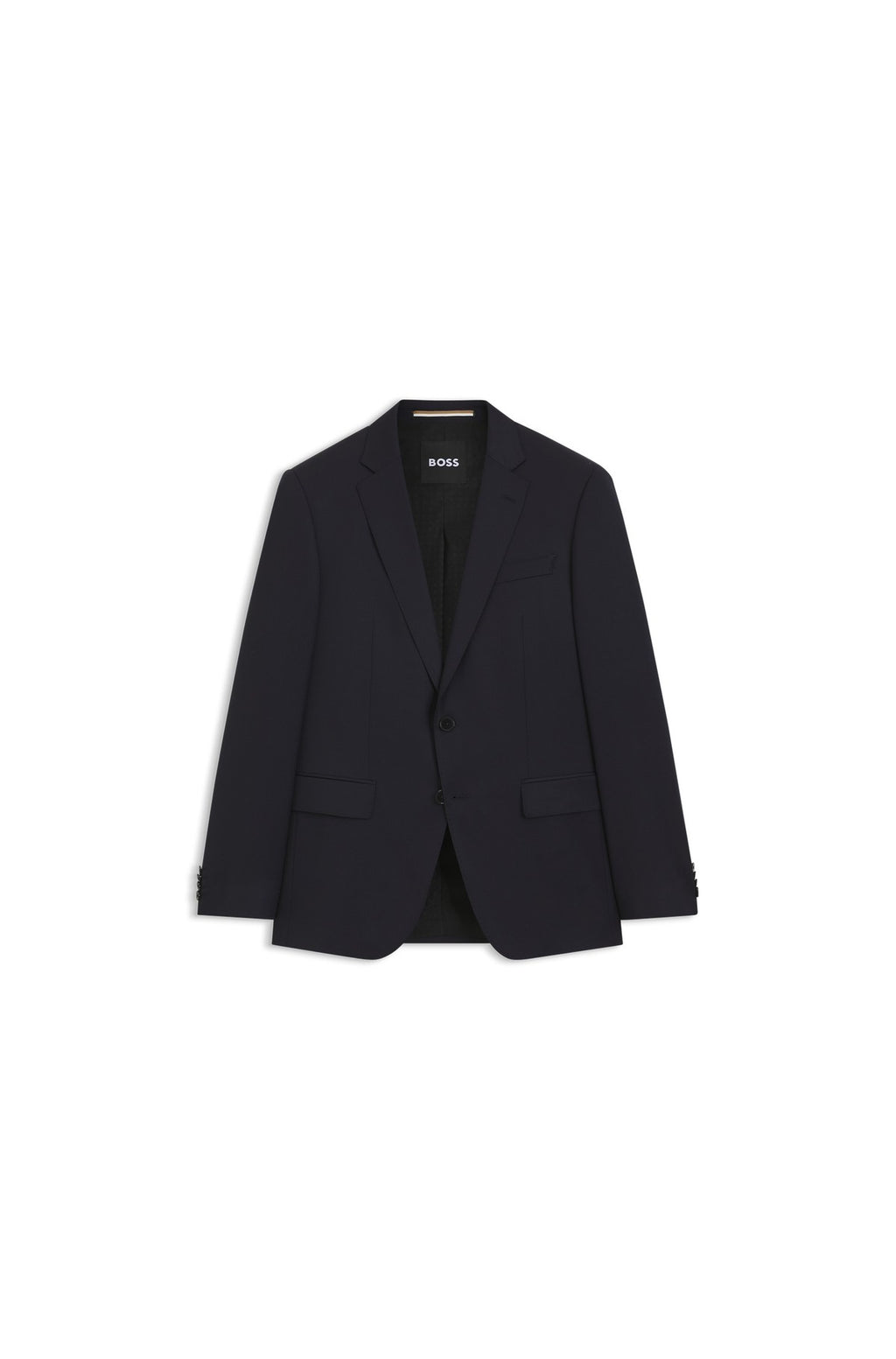 HUGO BOSS Slim-Fit Suit Jacket in Virgin-Wool Serge – Dark Blue
