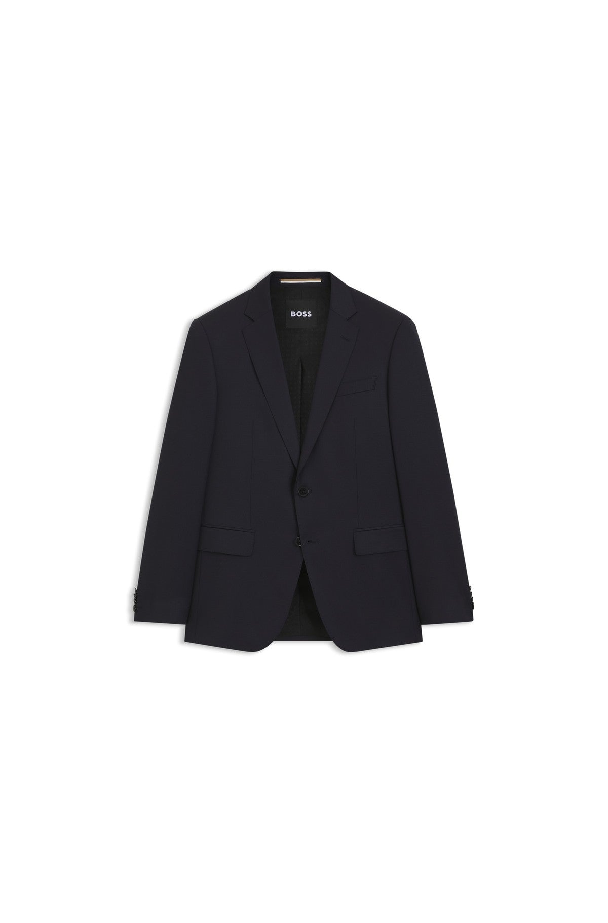 HUGO BOSS Slim-Fit Suit Jacket in Virgin-Wool Serge – Dark Blue