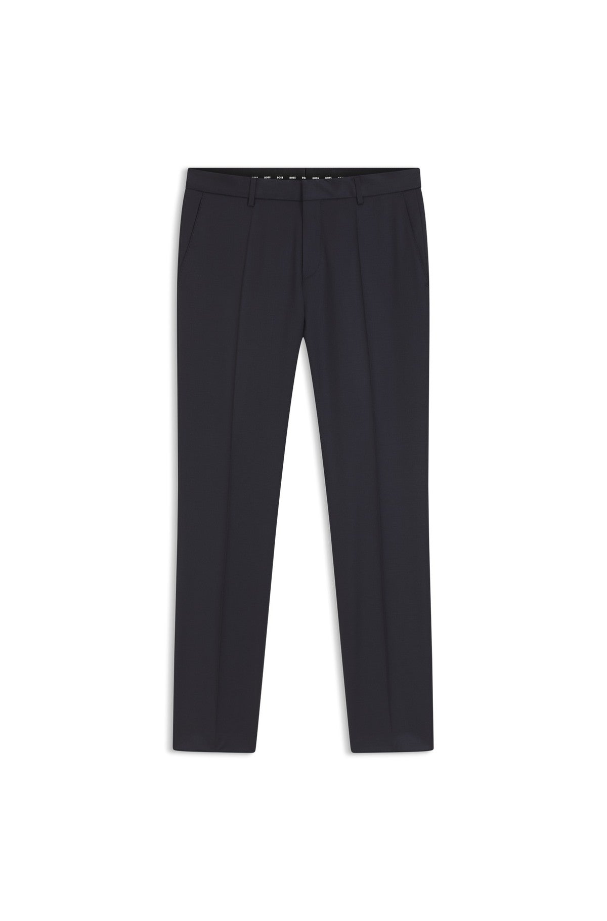 HUGO BOSS Slim-Fit Pants in Virgin-Wool Serge – Dark Blue