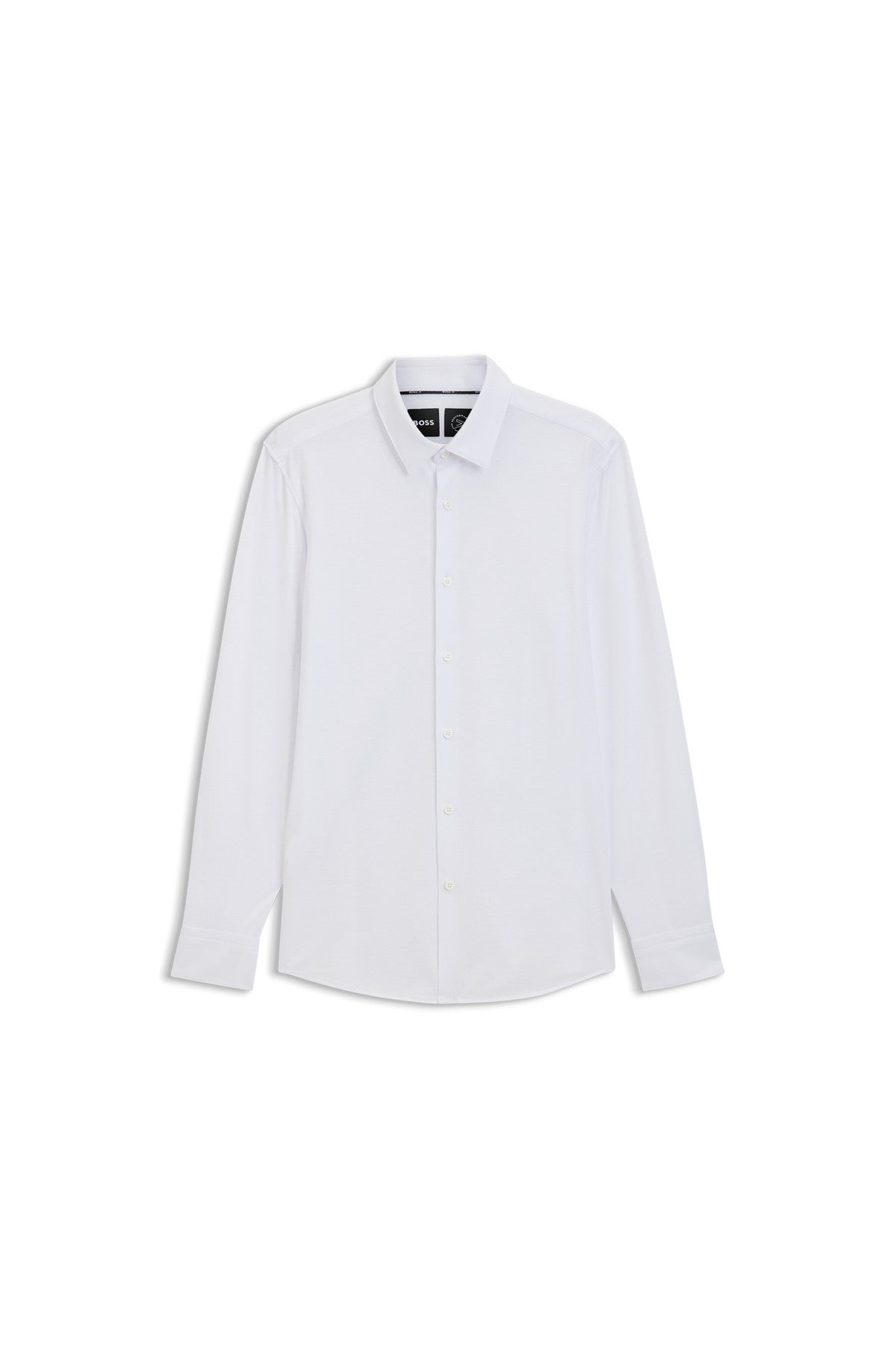 HUGO BOSS Slim-Fit Shirt in a Performance-Stretch Cotton Blend – White