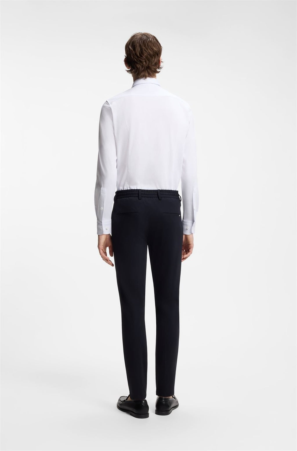HUGO BOSS Slim-Fit Shirt in a Performance-Stretch Cotton Blend – White