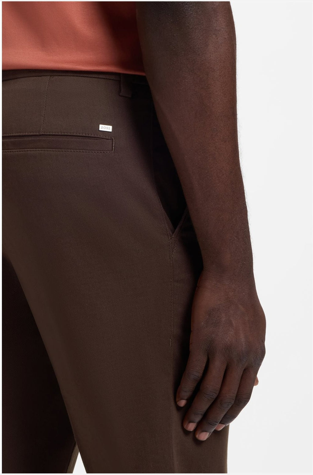 HUGO BOSS Tapered Chino Pant – Dark Brown