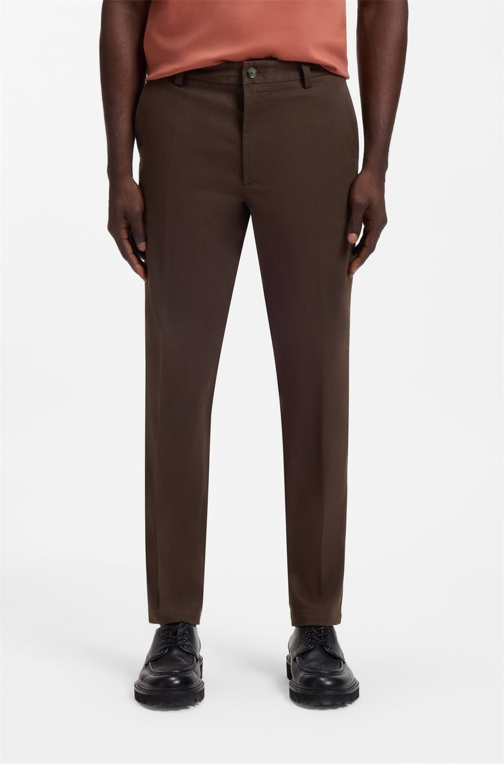 HUGO BOSS Tapered Chino Pant – Dark Brown
