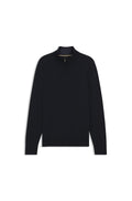 HUGO BOSS Hemarlo Sweater in Virgin Wool and Cashmere – Dark Blue