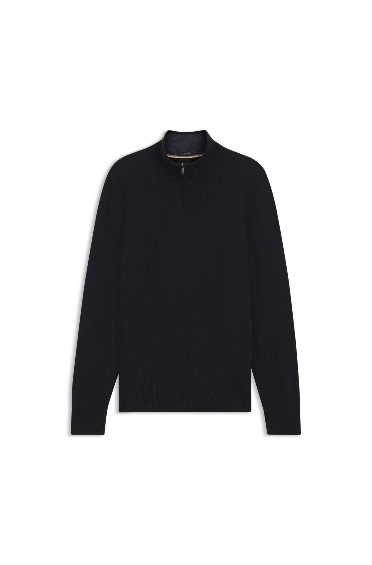 HUGO BOSS Hemarlo Sweater in Virgin Wool and Cashmere – Dark Blue