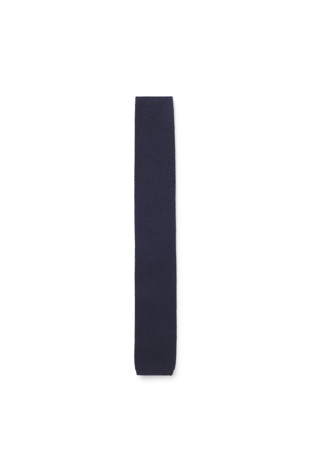 HUGO BOSS Virgin-Wool Knitted Tie – Dark Blue