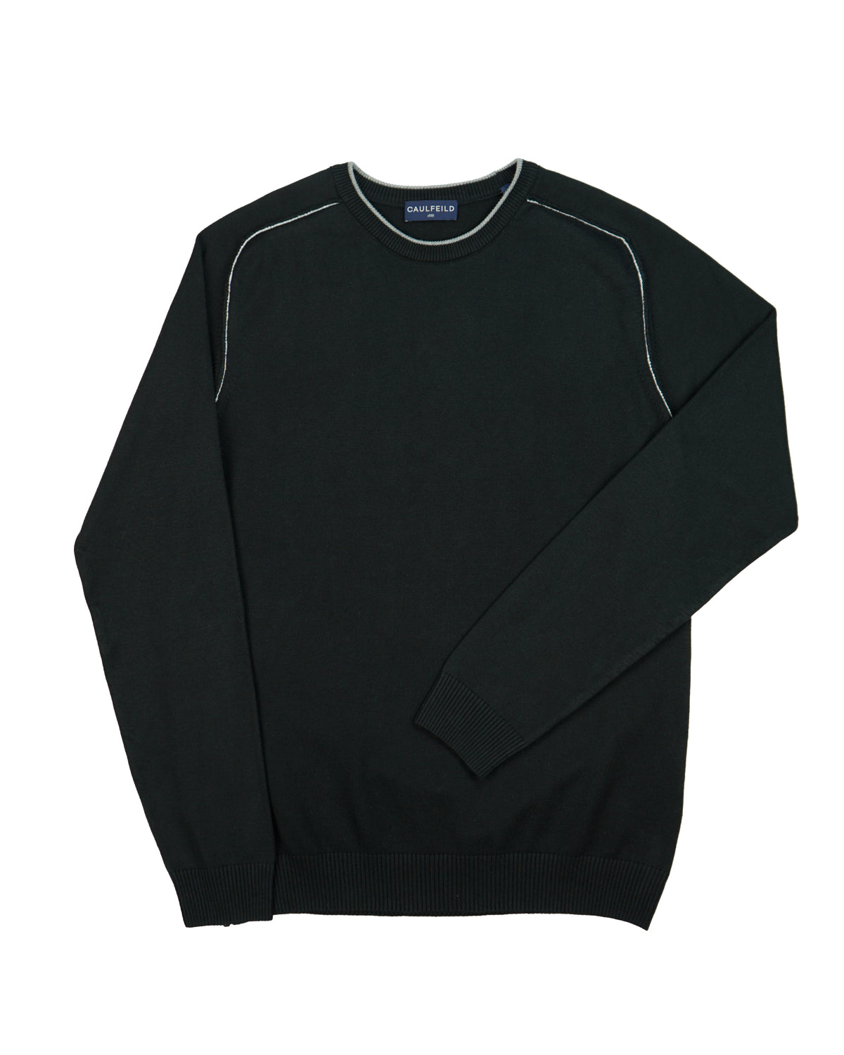 Caulfeild 1886 Crew Neck Sweater – Black