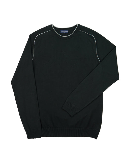 Caulfeild 1886 Crew Neck Sweater – Black