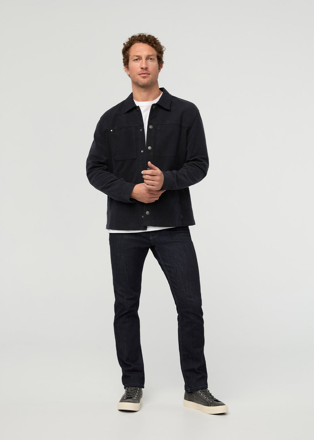 DUER Performance Denim Slim Straight in Rinse