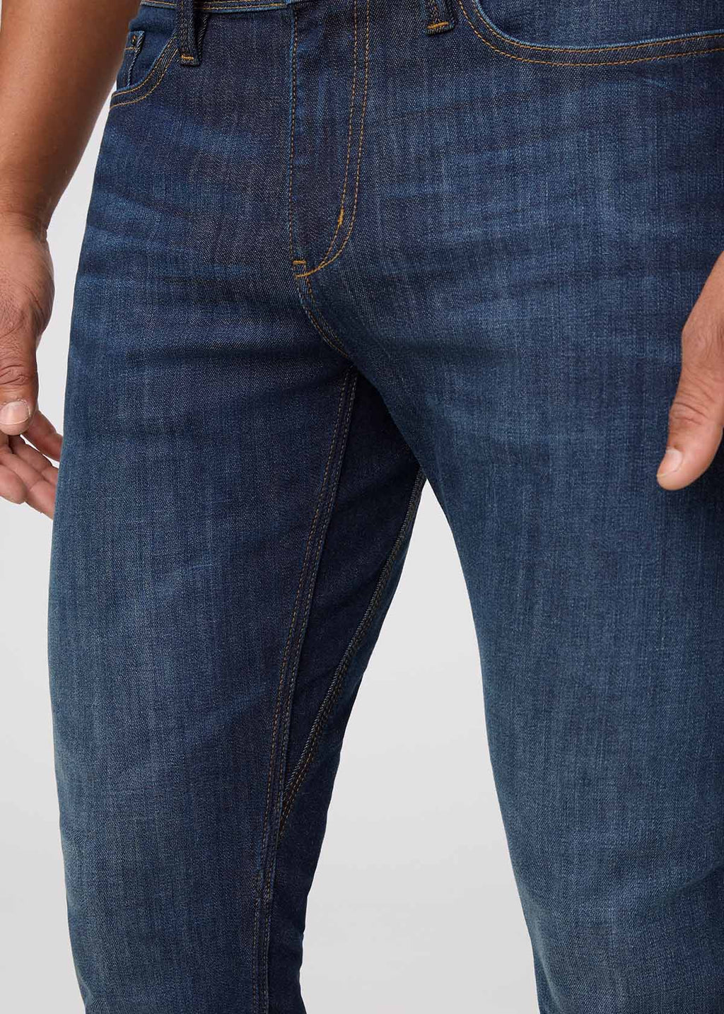 DUER Performance Denim Athletic Taper in Marina Blue