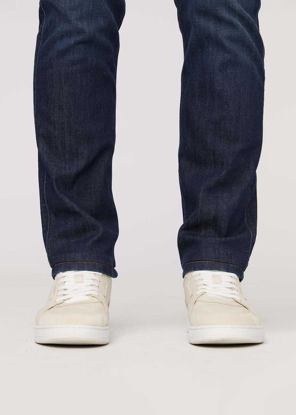 DUER Performance Denim Athletic Taper in Marina Blue