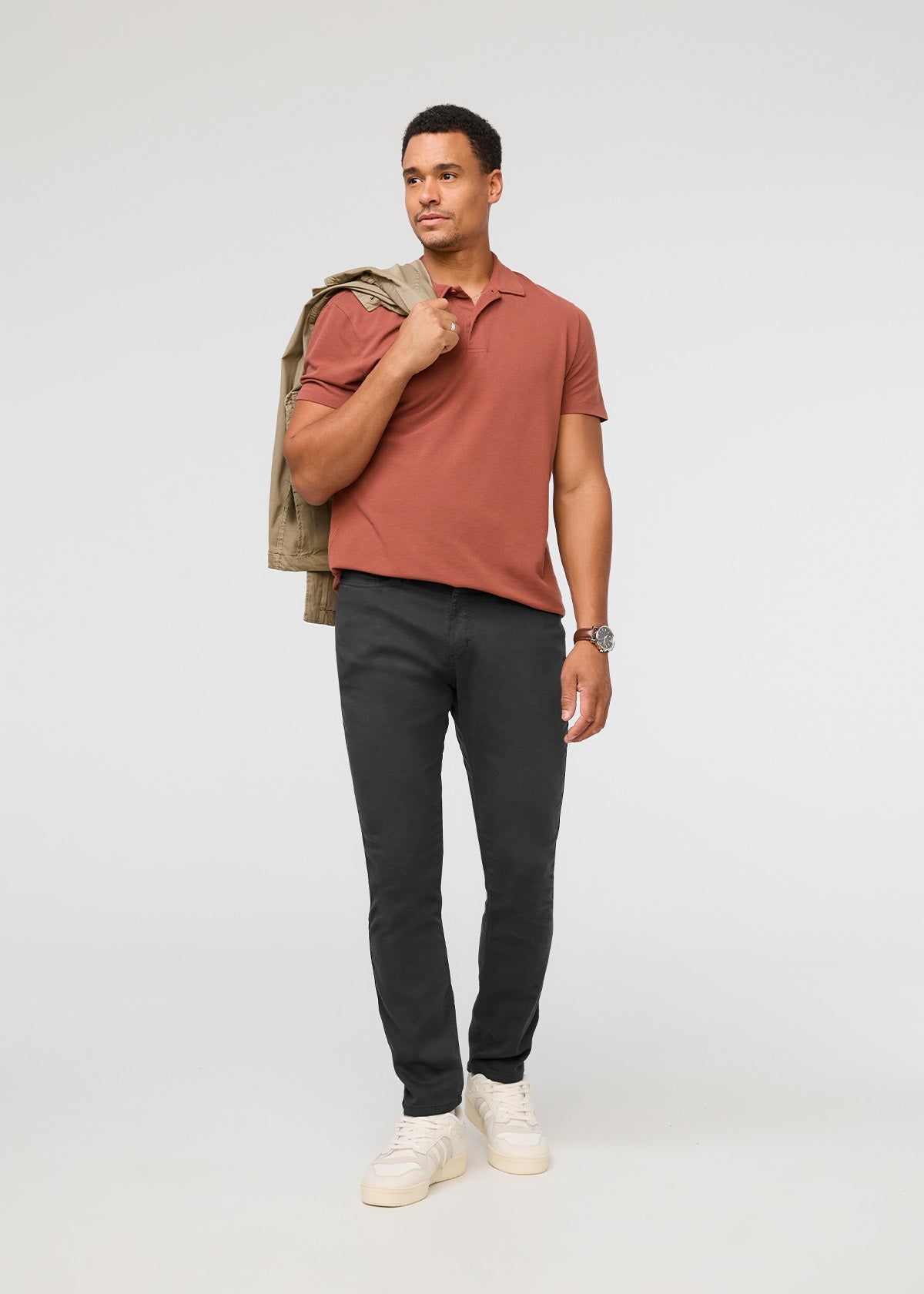 DUER No Sweat Athletic Taper in Slate