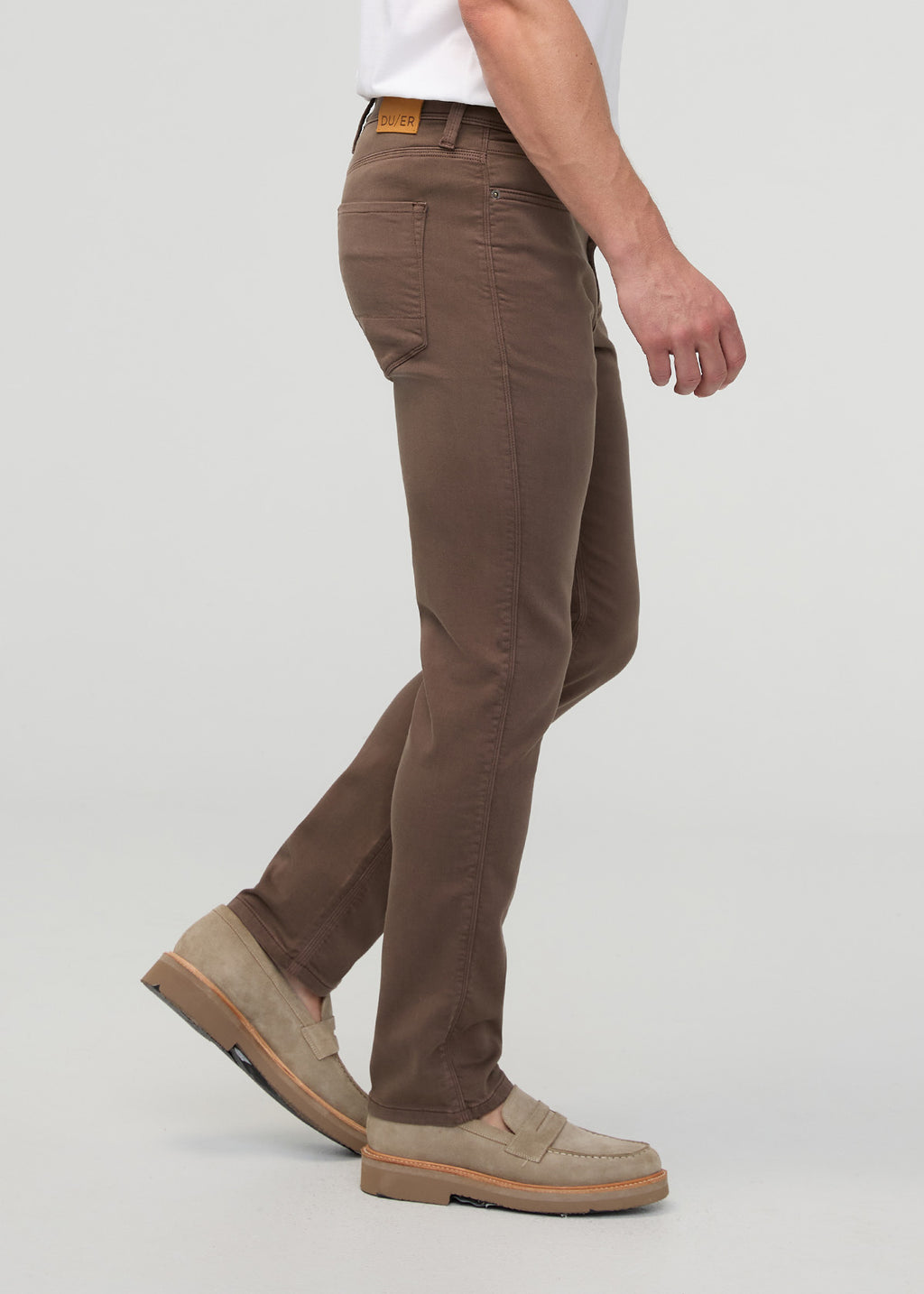 DUER No Sweat Slim Straight in Canteen