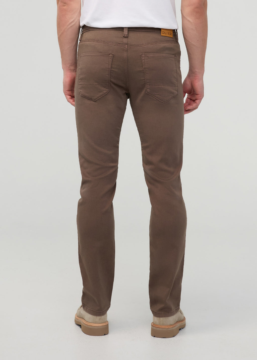 DUER No Sweat Slim Straight in Canteen