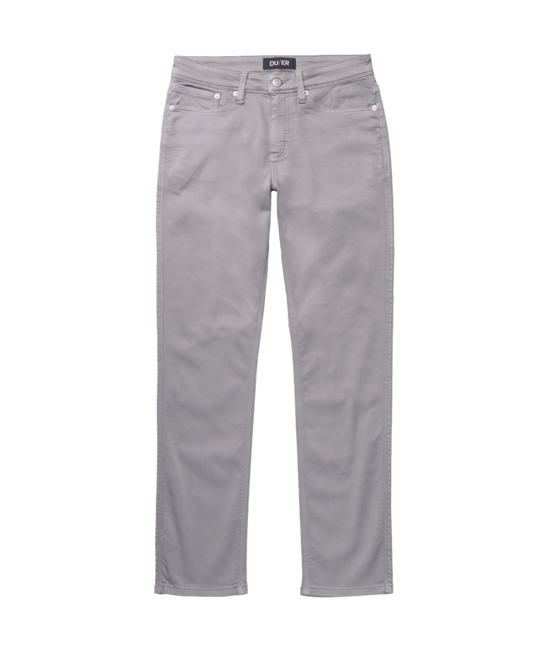 DUER No Sweat Slim Straight in Steel