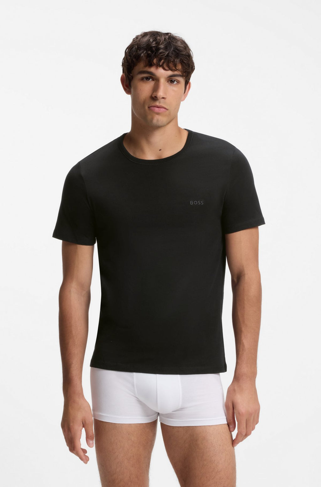Hugo Boss Three-pack cotton undershirts in Assorted-Pre-Pack