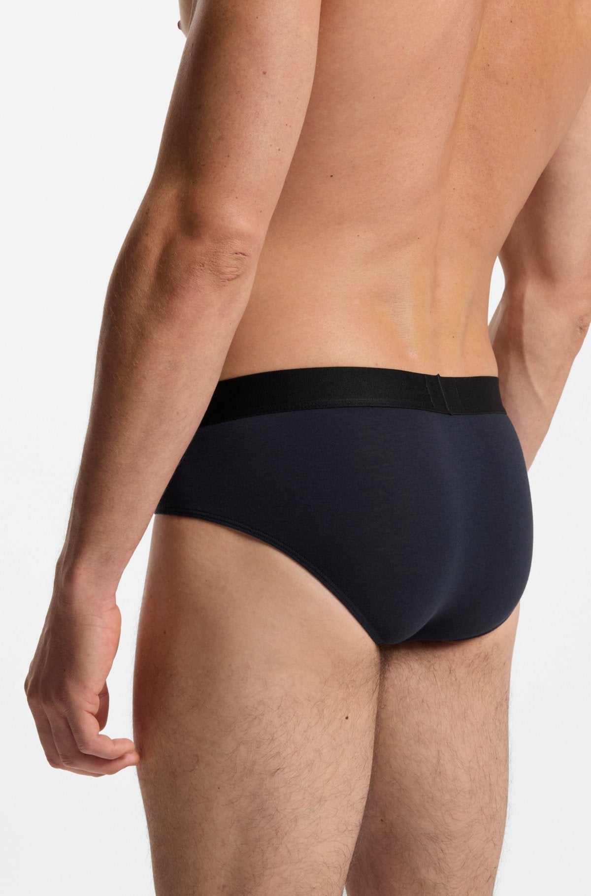 Hugo Boss BOSS ONE three-pack stretch-cotton briefs in White / Grey / Black