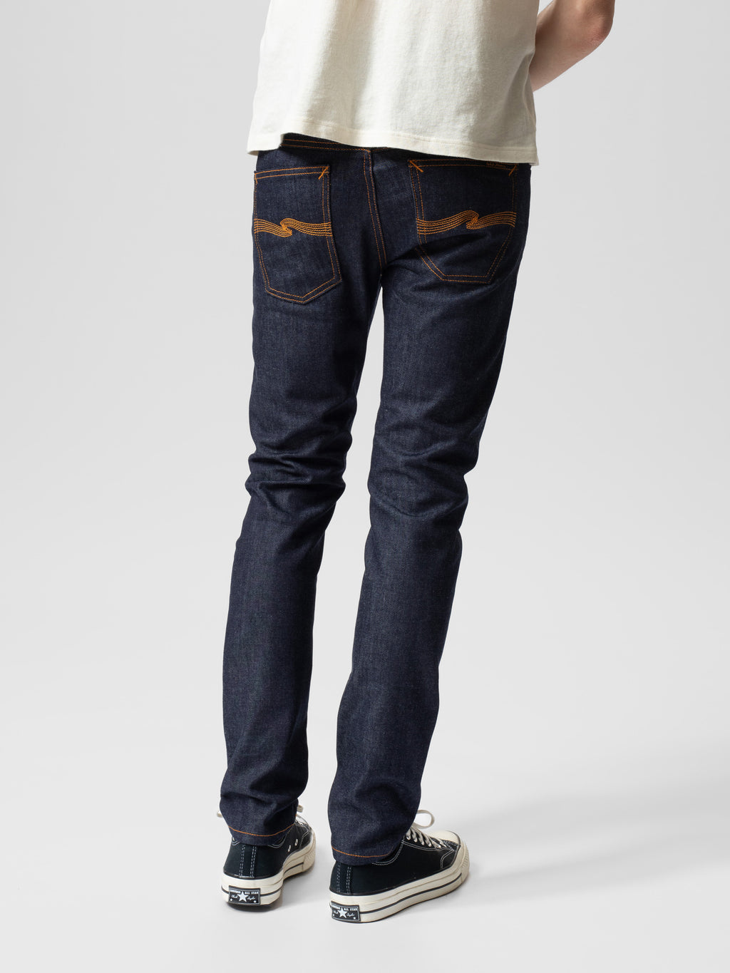 Nudie Jeans Lean Dean Dry 16 Dips jeans - model back