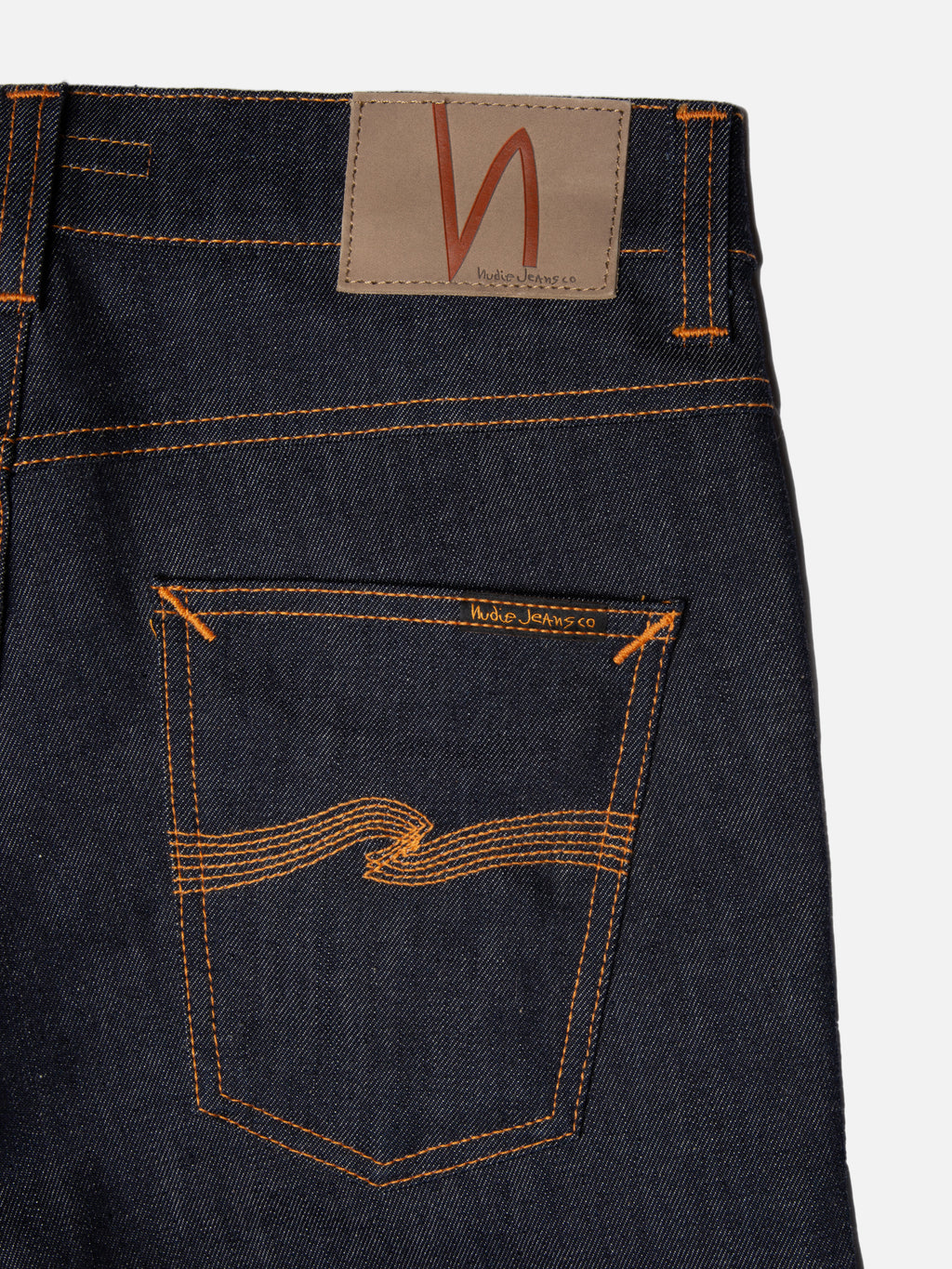 Nudie Jeans Lean Dean Dry 16 Dips jeans - back pocket detail