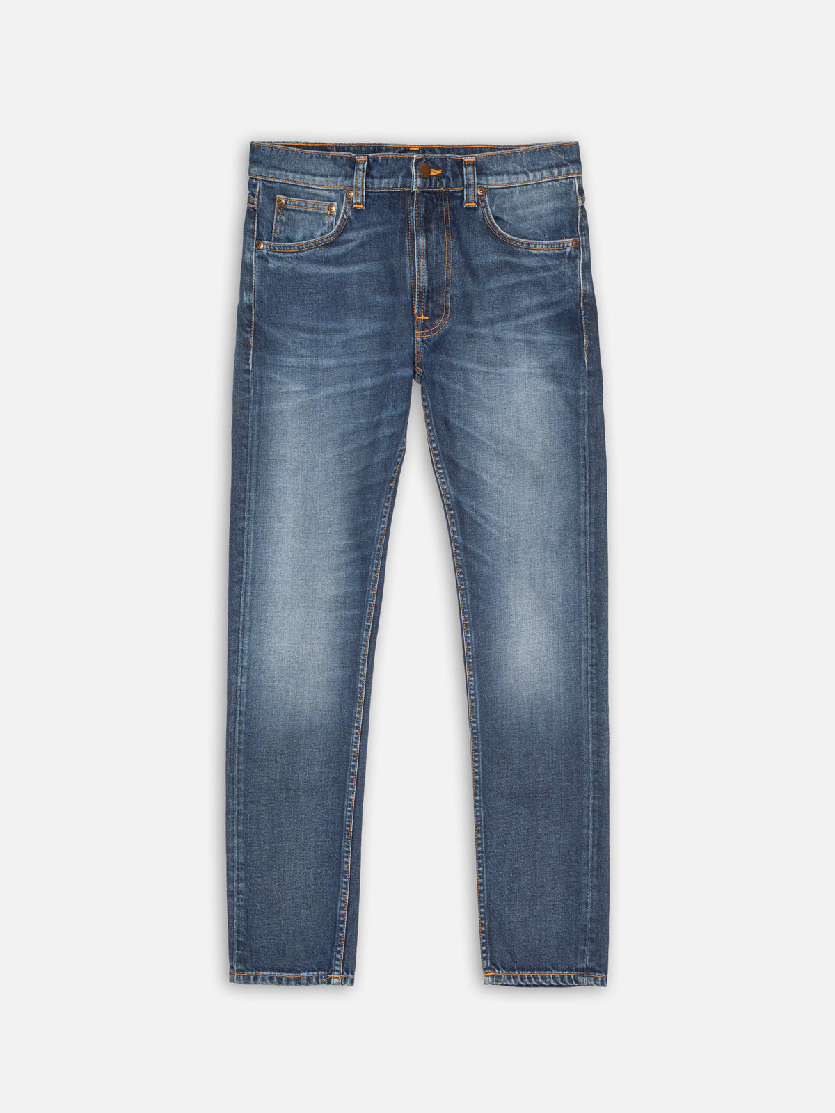 Nudie Jeans Lean Dean Troubled Sea jeans - flat front