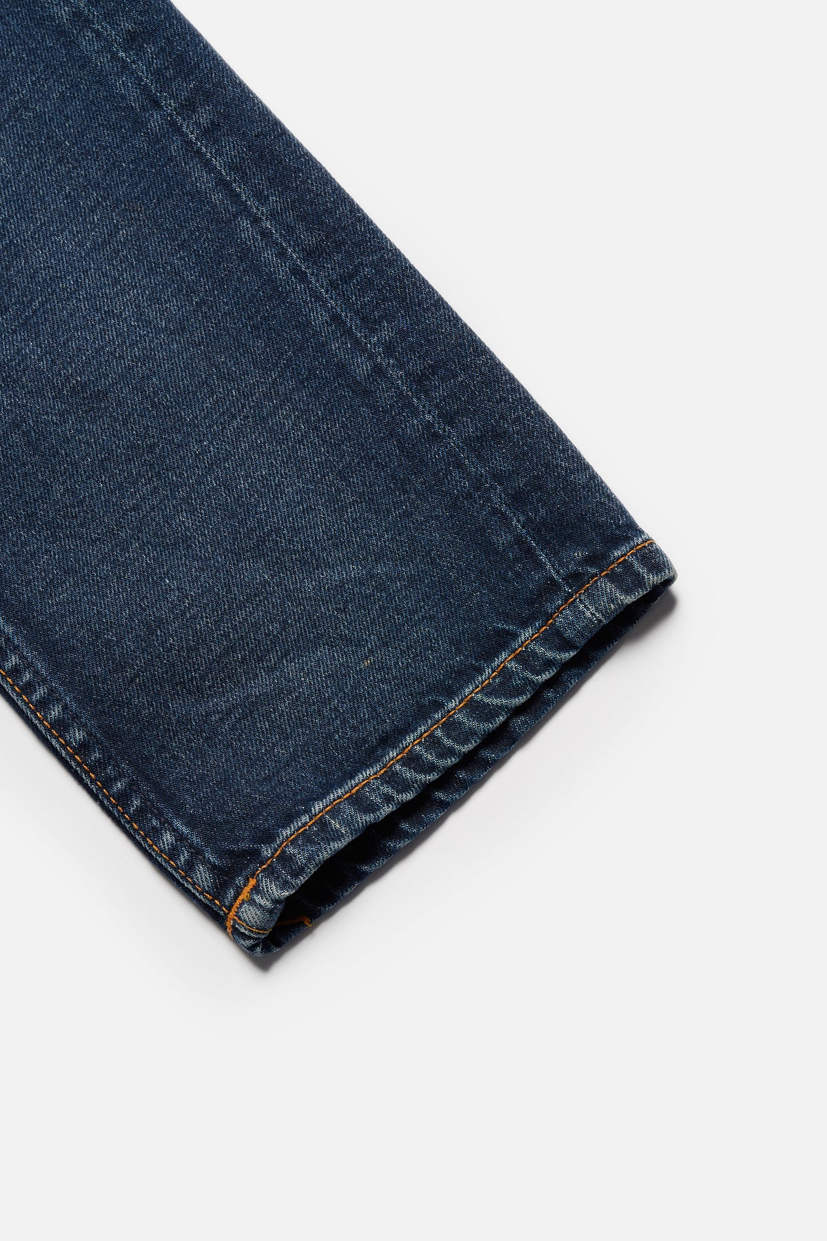 Nudie Jeans Lean Dean Troubled Sea jeans - hem detail