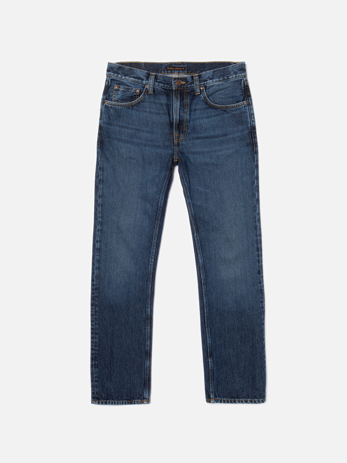 Nudie Jeans Gritty Jackson Blue Soil jeans - flat front