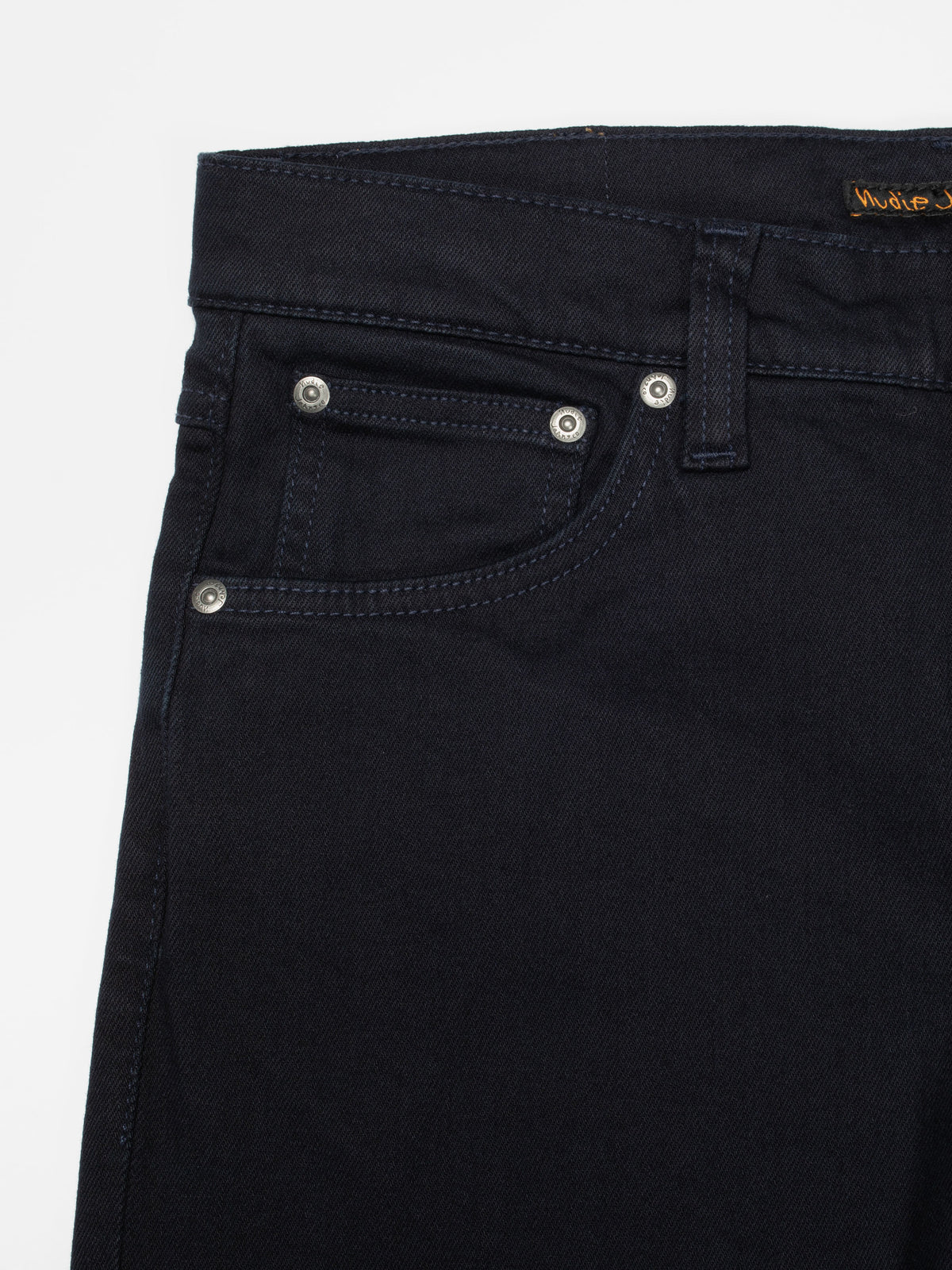 Nudie Jeans Lean Dean Everblue jeans - front pocket detail