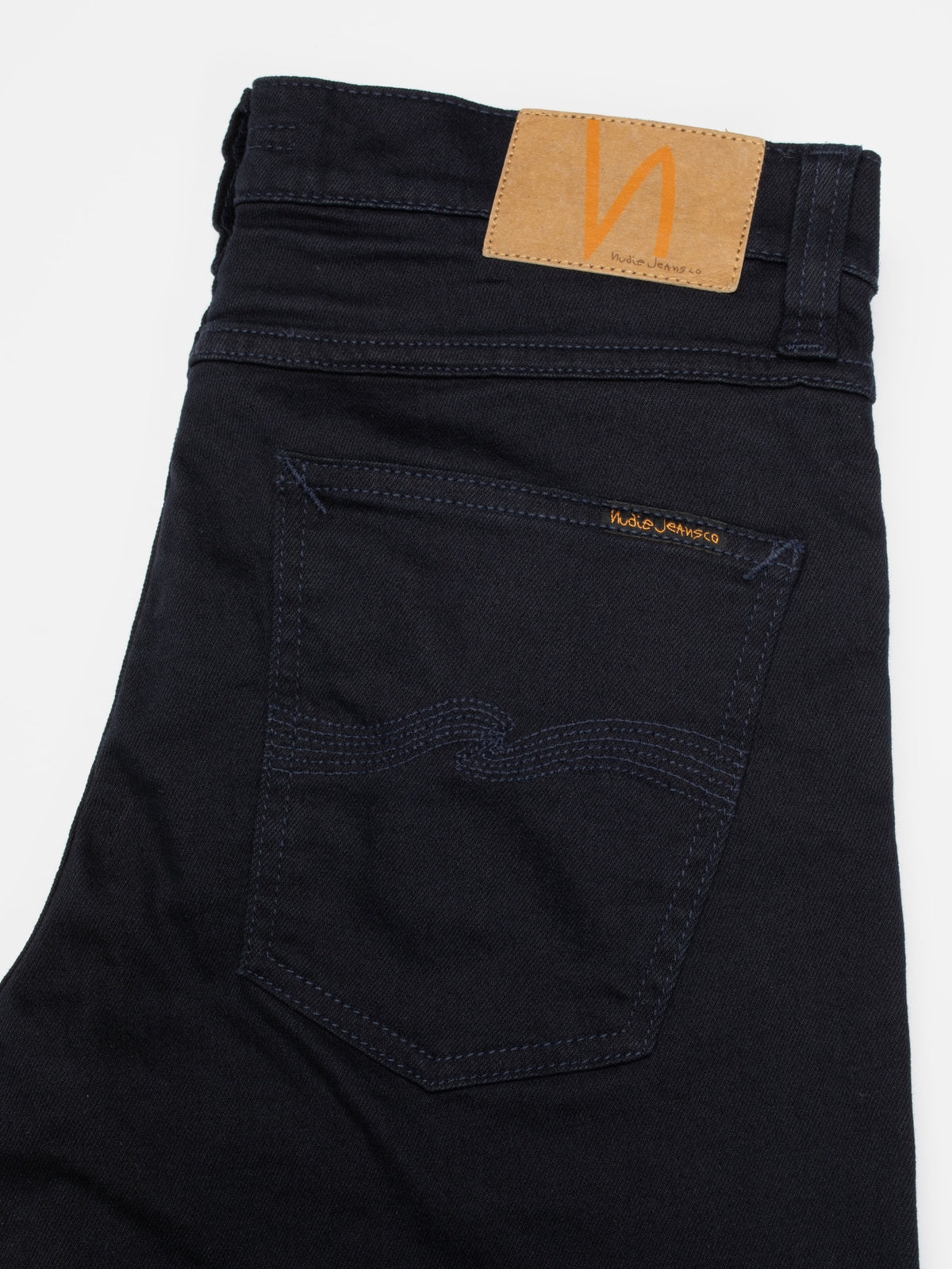 Nudie Jeans Lean Dean Everblue jeans - back pocket detail