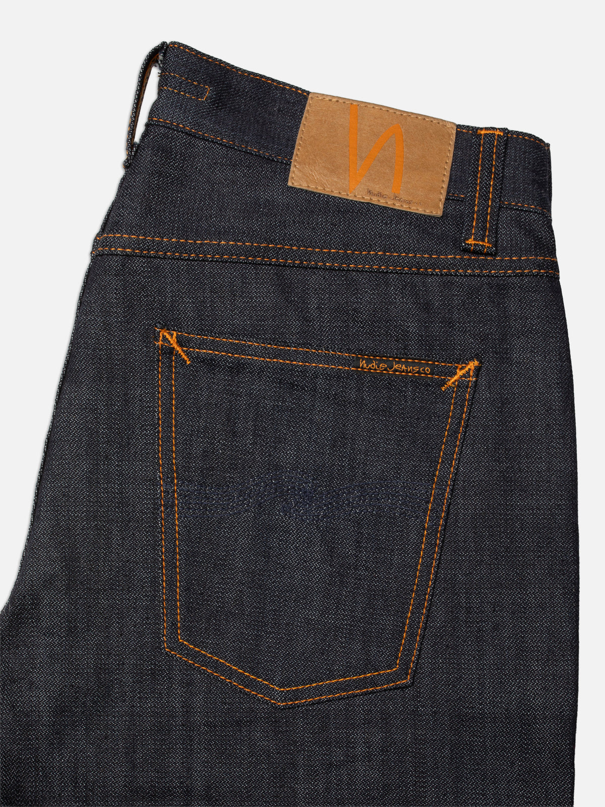 Nudie Jeans Gritty Jackson Blue Dry Two jeans - back pocket detail
