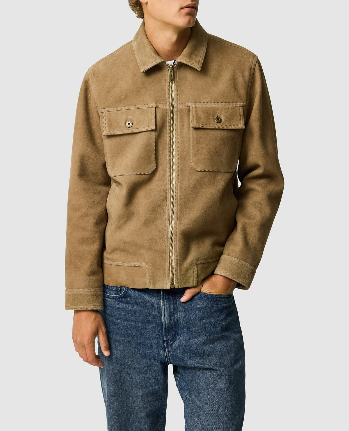 Rodd & Gunn Waitomo Caves Leather Jacket – Taupe