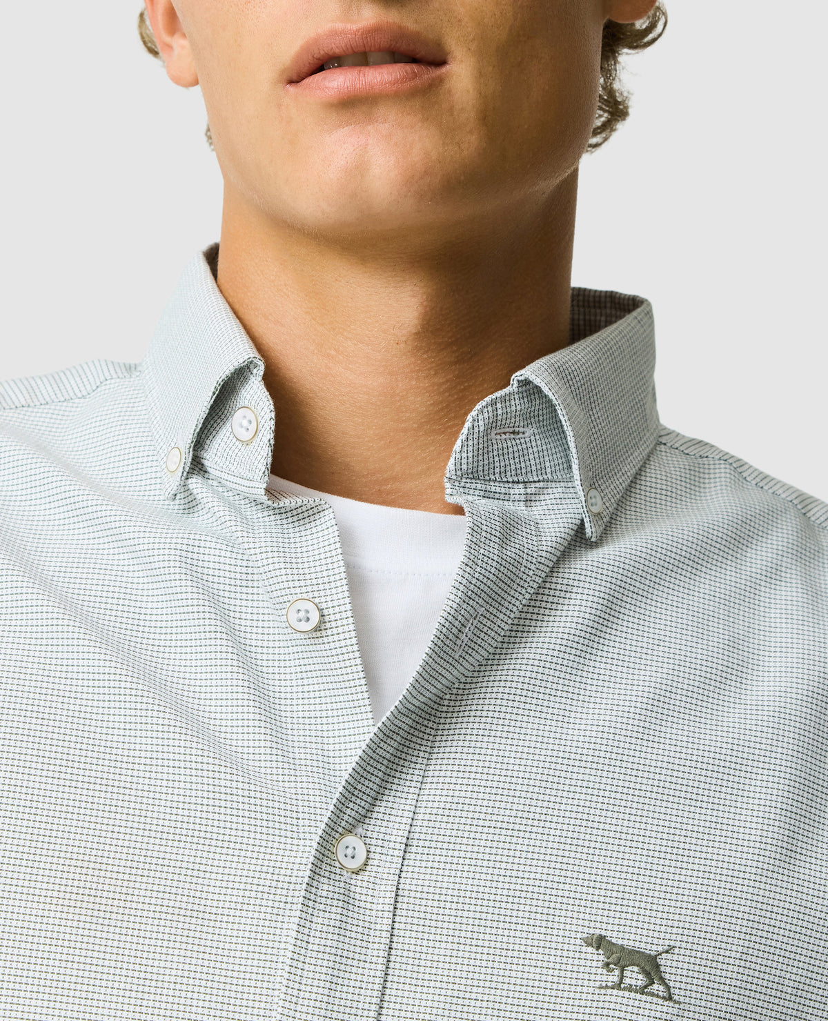 Rodd & Gunn Gunn Oxford 2 Long Sleeve Sportshirt – Fern