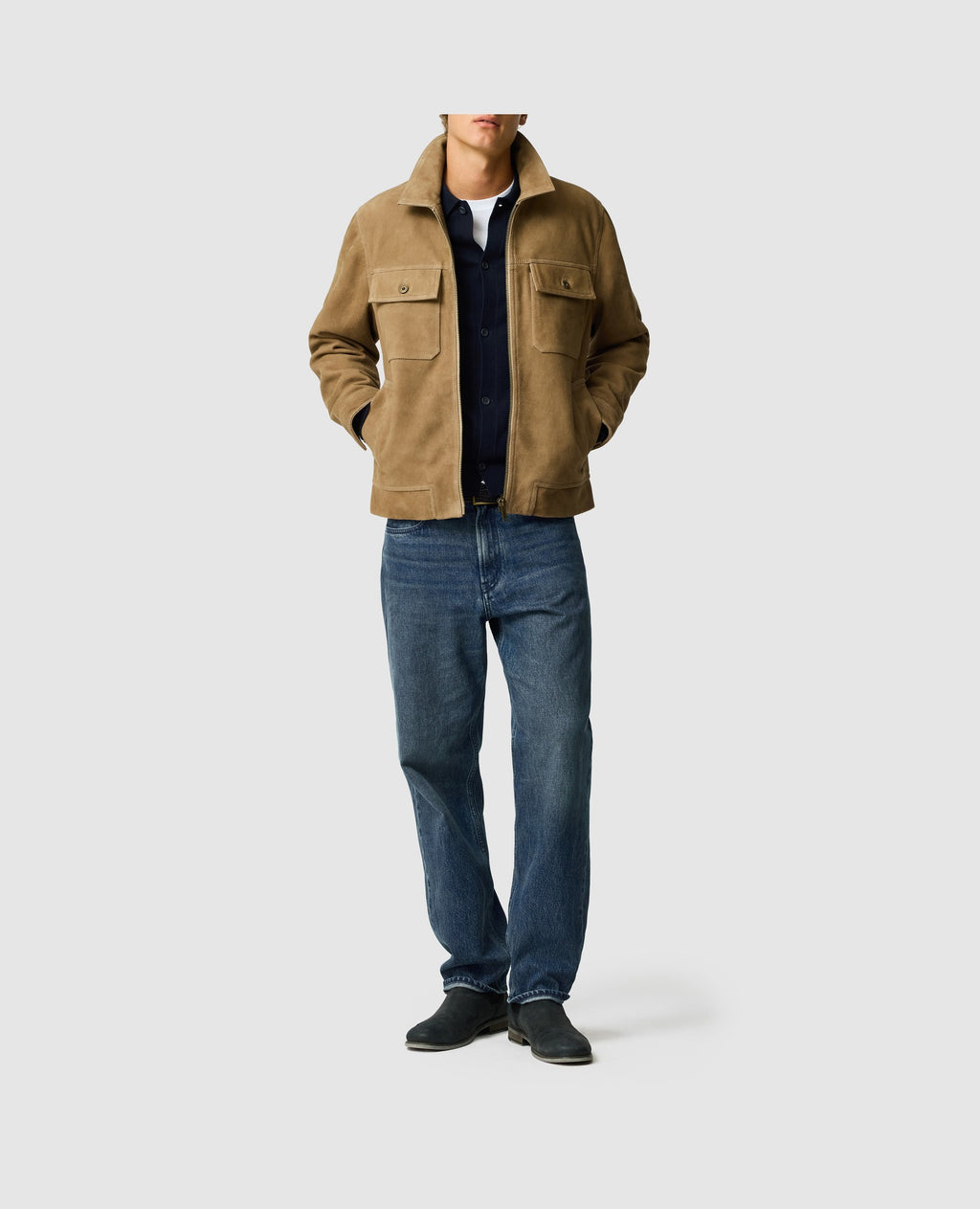 Rodd & Gunn Waitomo Caves Leather Jacket – Taupe