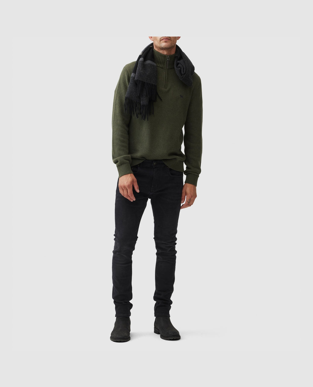 Rodd & Gunn Merrick Bay Mid Zip-Up Sweater – Loden