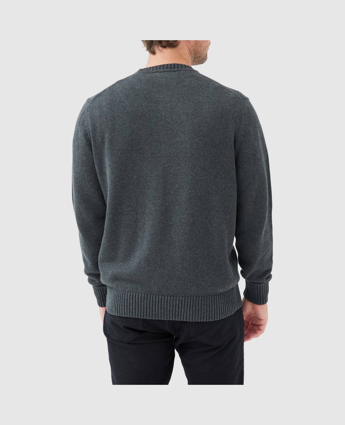 Rodd & Gunn Gunn Knit Crew Neck Sweater – Charcoal