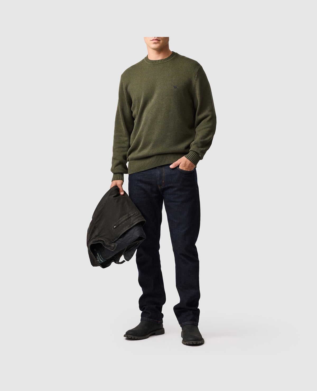 Rodd & Gunn Gunn Knit Crew Neck Sweater – Loden