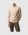 Rodd & Gunn Robbies Road Quarter Zip-Up Sweater – Flax