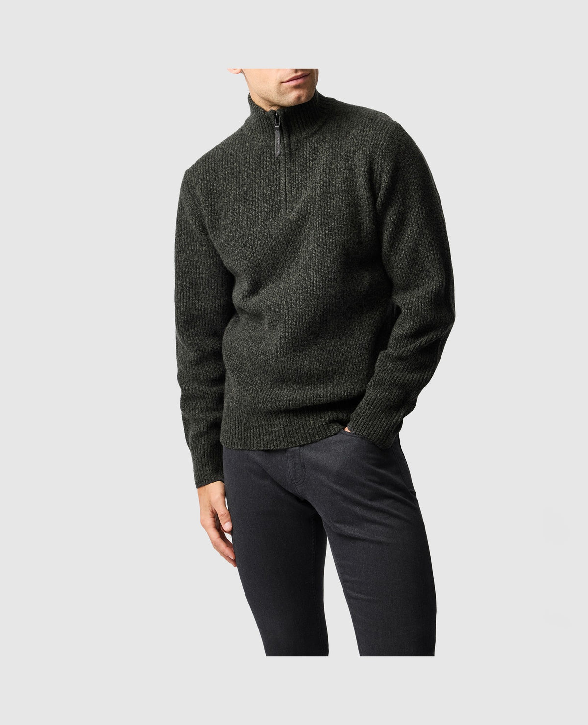 Rodd & Gunn Robbies Road Quarter Zip-Up Sweater – Jungle
