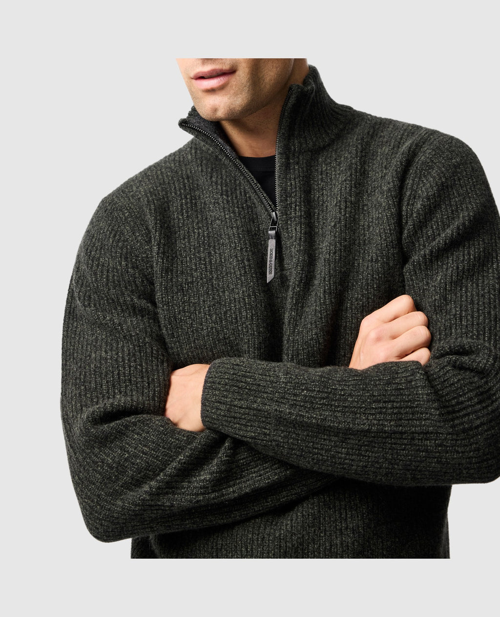 Rodd & Gunn Robbies Road Quarter Zip-Up Sweater – Jungle