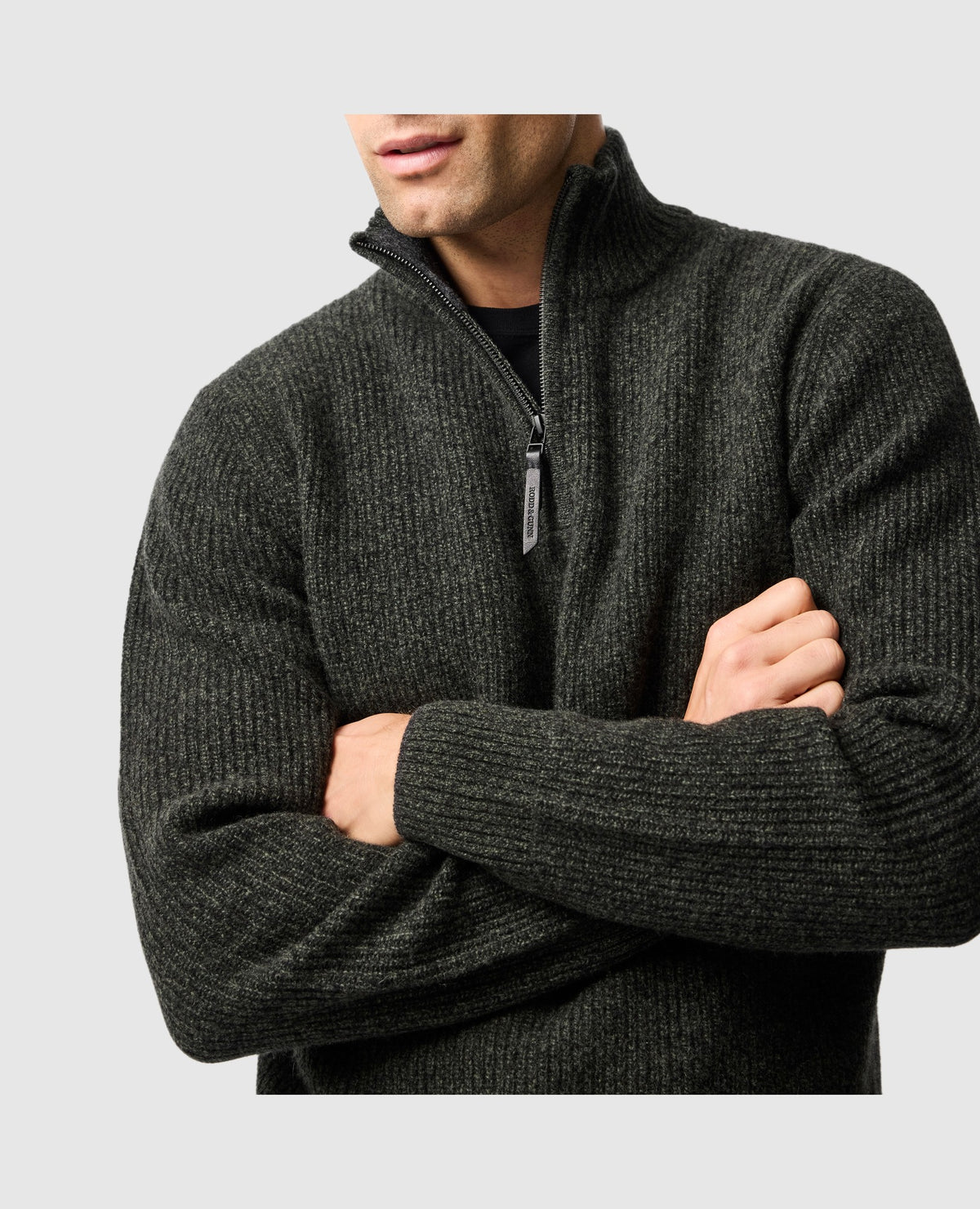 Rodd & Gunn Robbies Road Quarter Zip-Up Sweater – Jungle