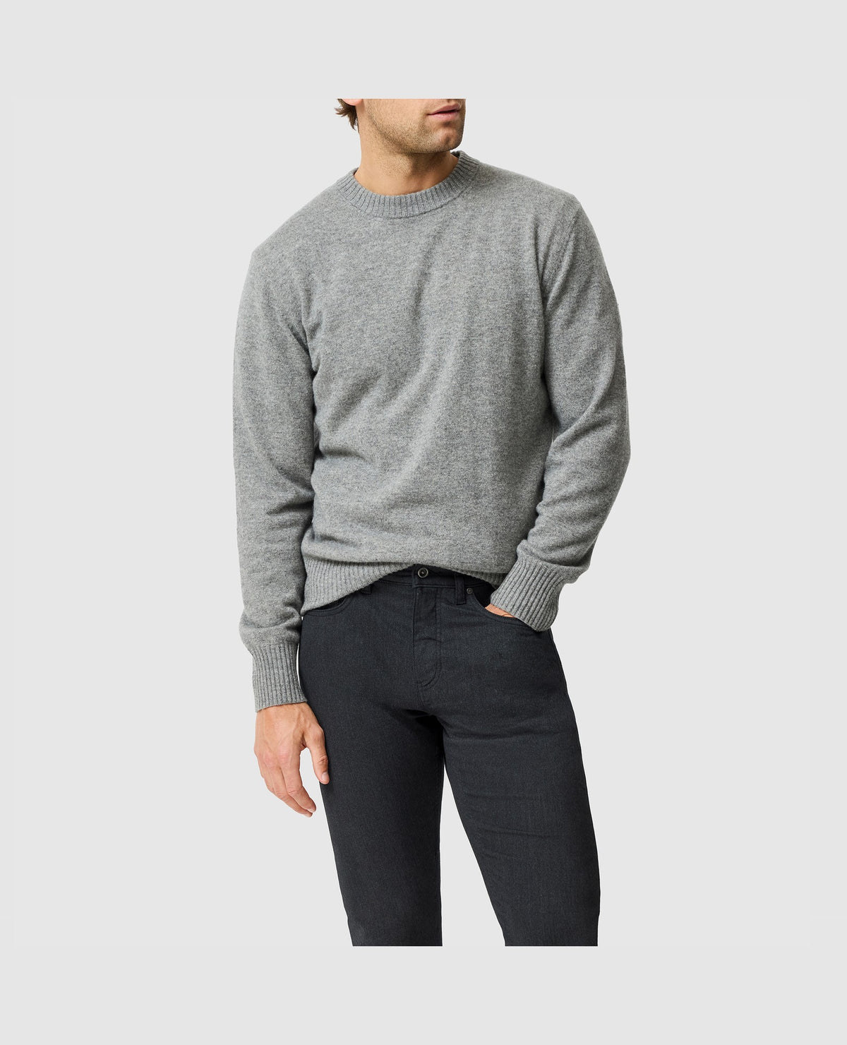 Rodd & Gunn Stewart Island Crew Neck Sweater – Charcoal